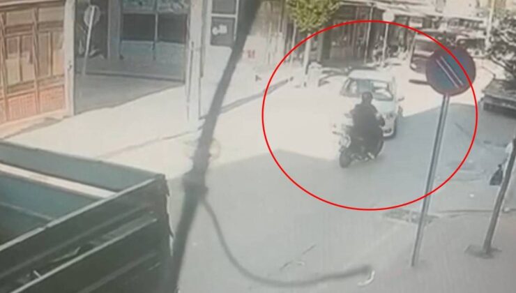 Arabayla çarpışan motosiklet şoförü yola savruldu