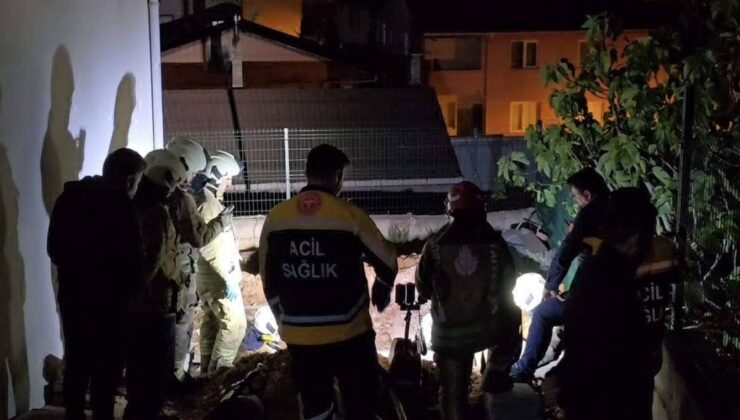 Boru tamir eden kişi göçük altında kaldı