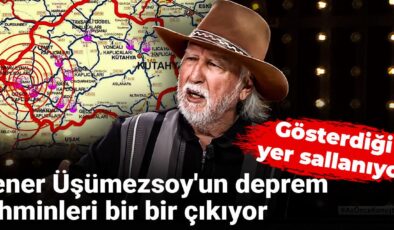 Gösterdiği yer sallanıyor: Şener Üşümezsoy’un zelzele varsayımları bir bir çıkıyor