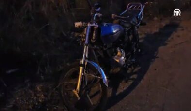 Polisin “dur” ihtarına uymayan motosikletli şoför kaza yaptı