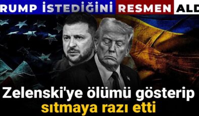 Trump istediğini resmen aldı: Zelenski’ye vefatı gösterip sıtmaya razı etti