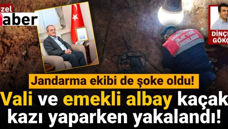 İki gün evvel emeklilik dilekçesini veren vali ile emekli albay kaçak hafriyat yaparken yakalandı!