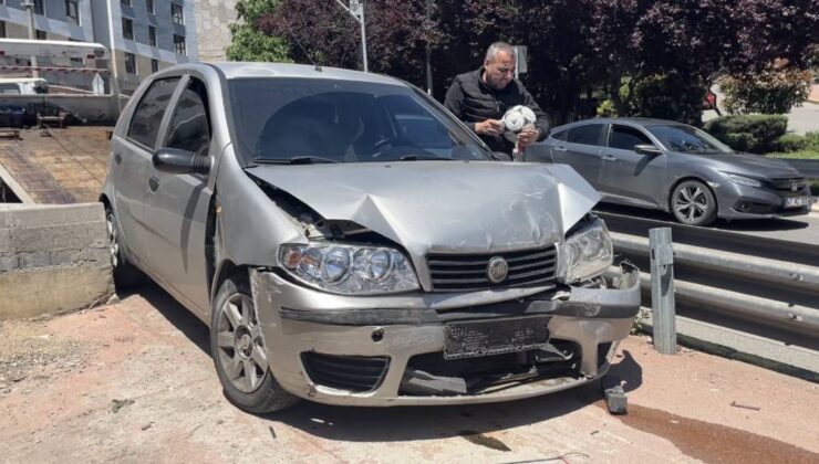 Kırmızı ışıkta bekleyen arabaya çarptı: 2’si çocuk 5 kişi yaralandı