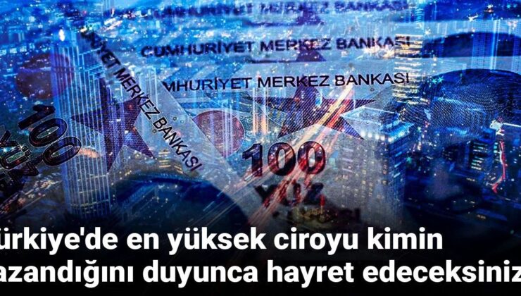Türkiye’de en yüksek ciroyu kimin kazandığını duyunca hayret edeceksiniz!